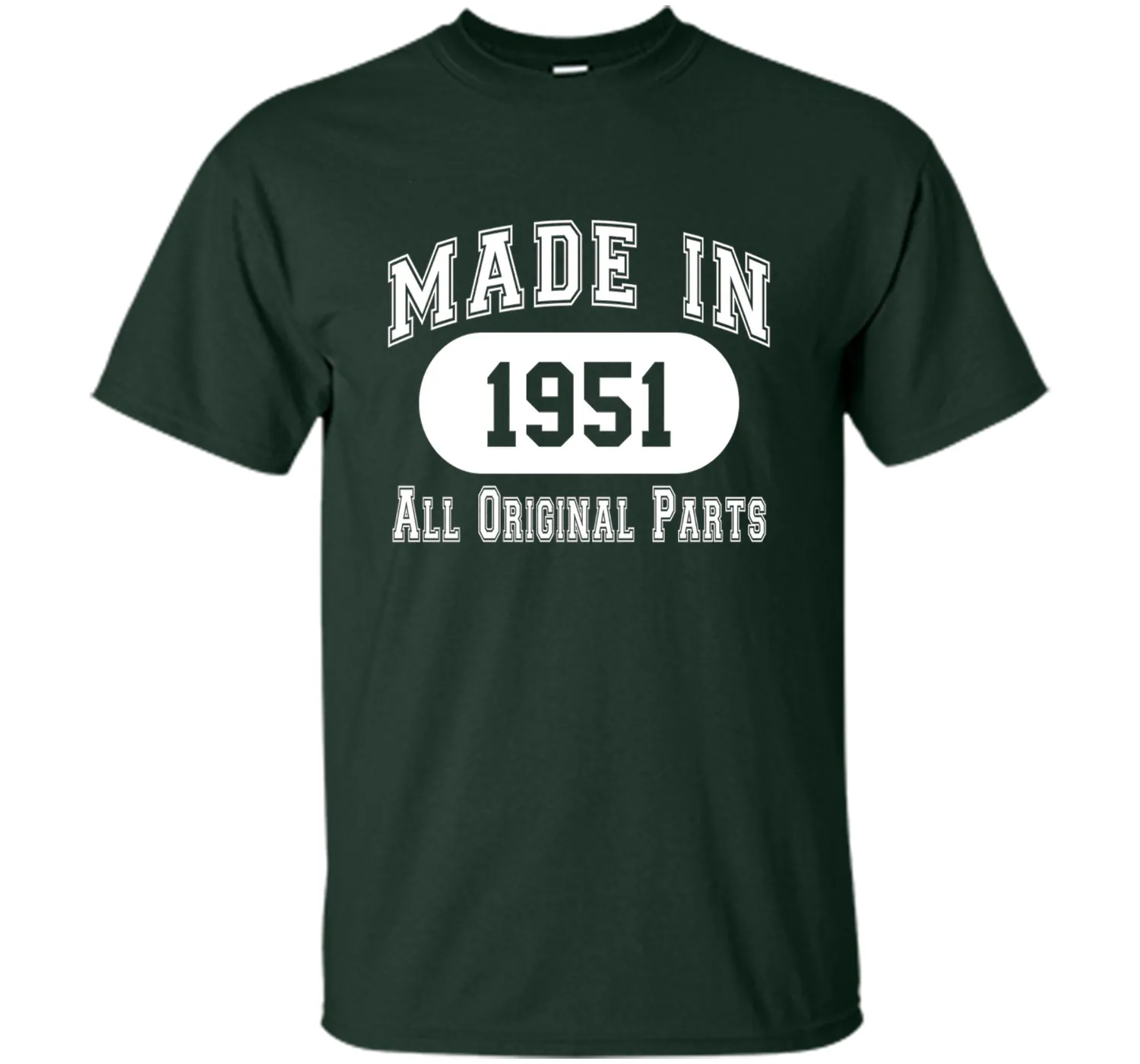 65th Birthday Gift Made In 1951 All Original Parts T-Shirt