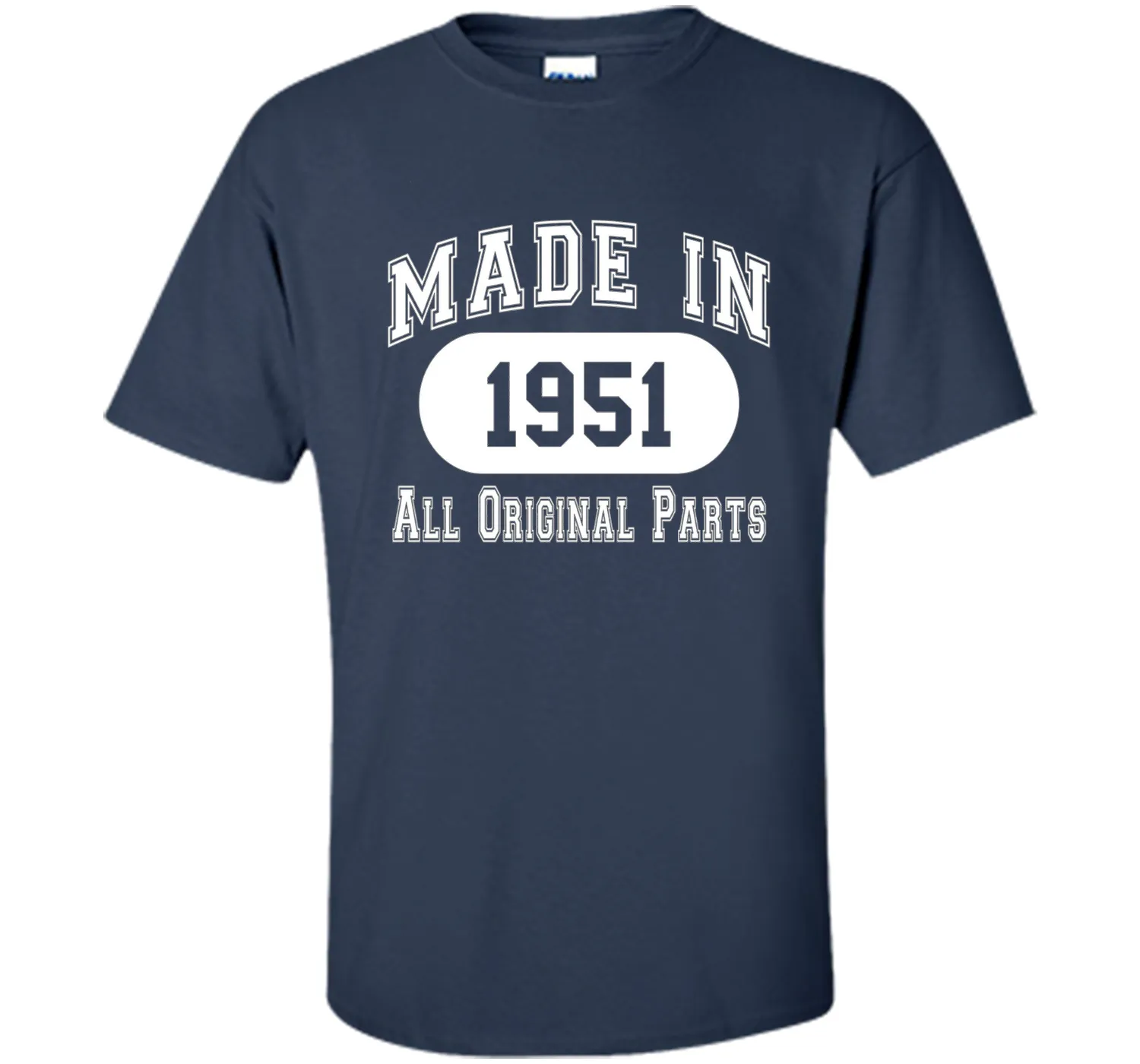 65th Birthday Gift Made In 1951 All Original Parts T-Shirt