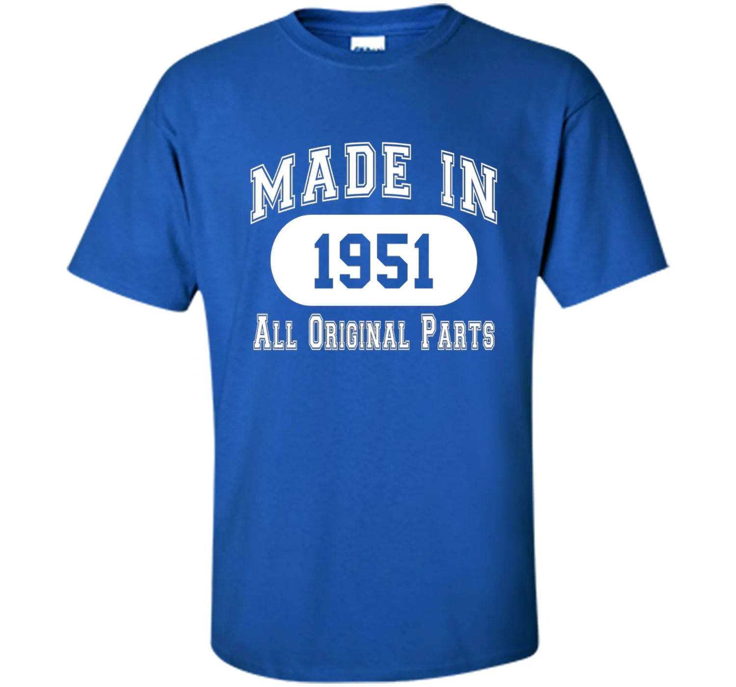 65th Birthday Gift Made In 1951 All Original Parts T-Shirt