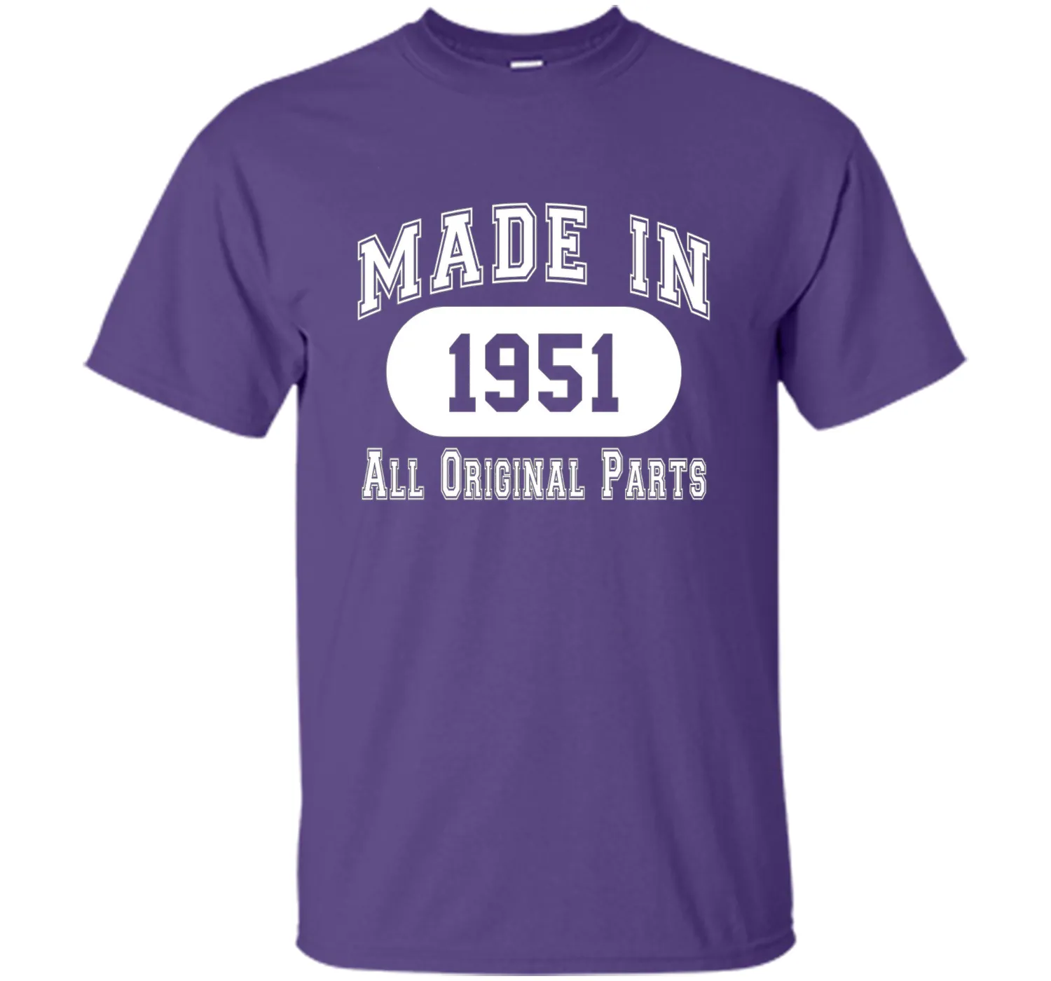 65th Birthday Gift Made In 1951 All Original Parts T-Shirt