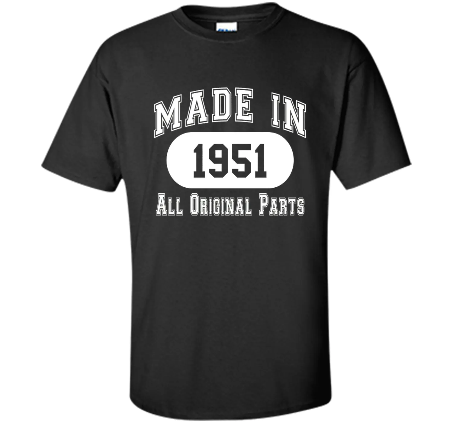 65th Birthday Gift Made In 1951 All Original Parts T-Shirt