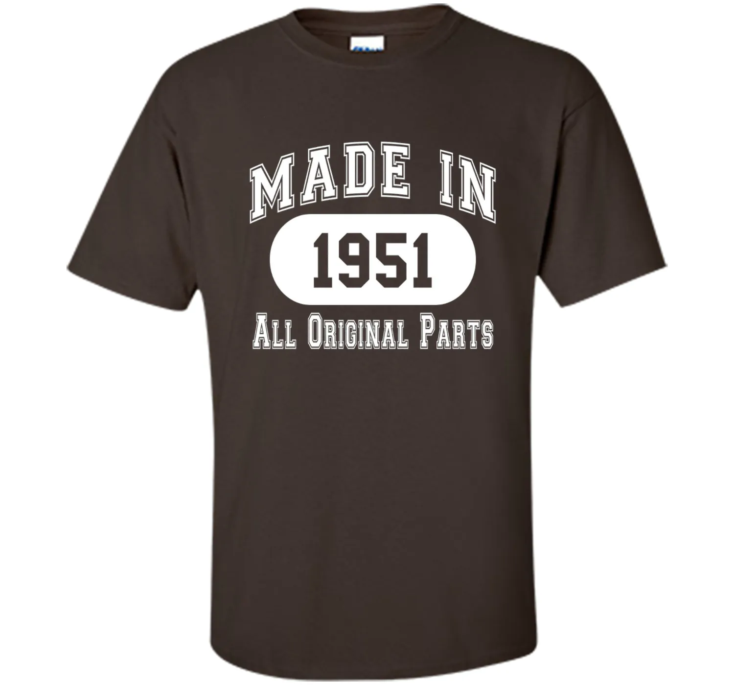 65th Birthday Gift Made In 1951 All Original Parts T-Shirt