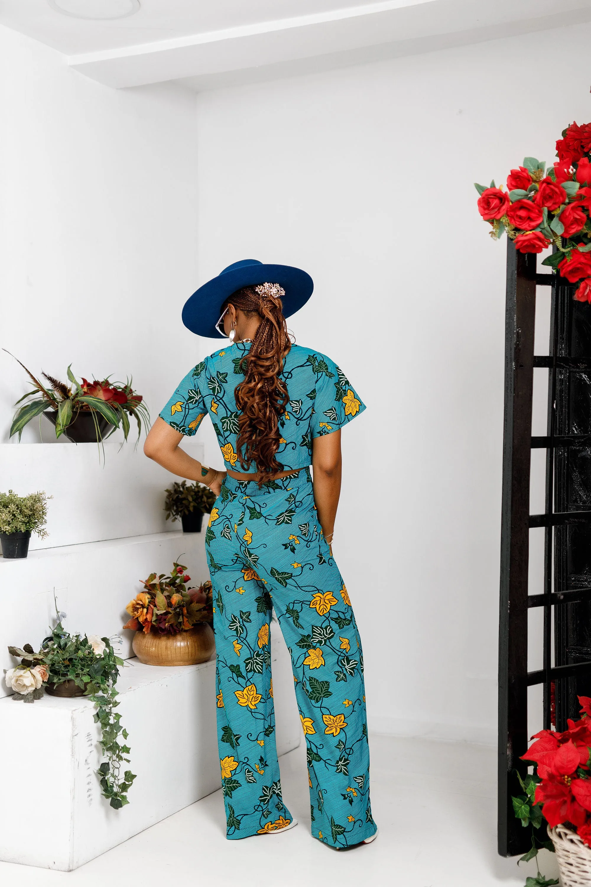ADUN AFRICAN PRINT HIGH WAIST PANT