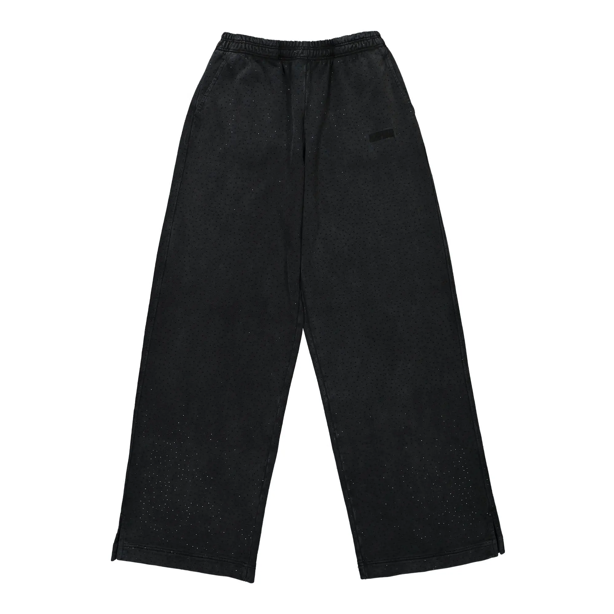 Allover Rhinestone Jersey Pants