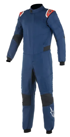 ALPINESTARS 3350220_7138_64 Auto racing suit Hypertech V2 Navy / Red, Size 64