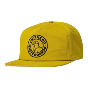 Anti Hero Basic Pigeon Round Snapback Hat Mustard