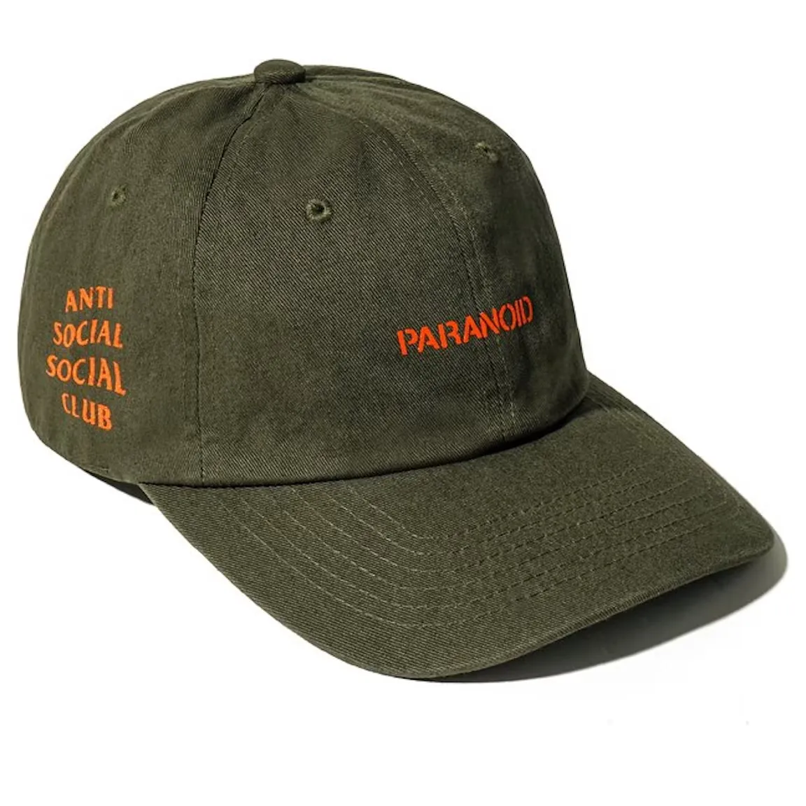 Anti Social Social Club x UNDFTD Paranoid Olive Cap