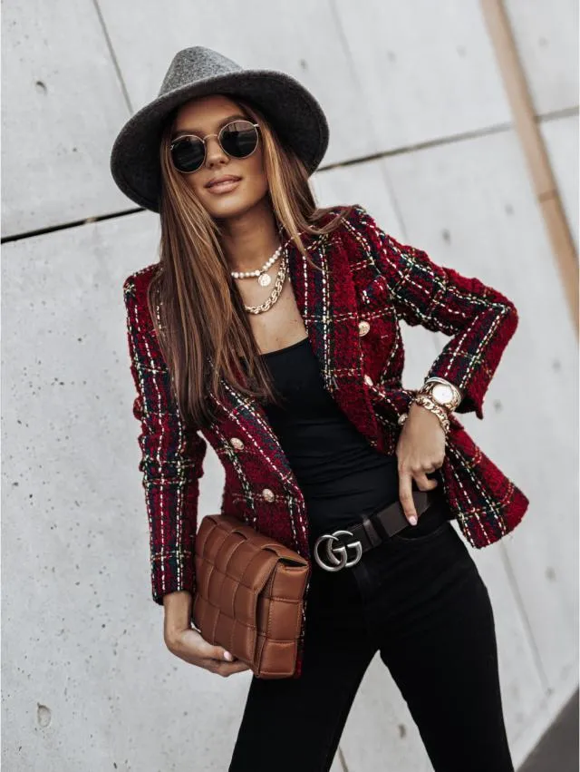Atelier Blazer | Stilvoller Blazer mit langen Ärmeln und Print