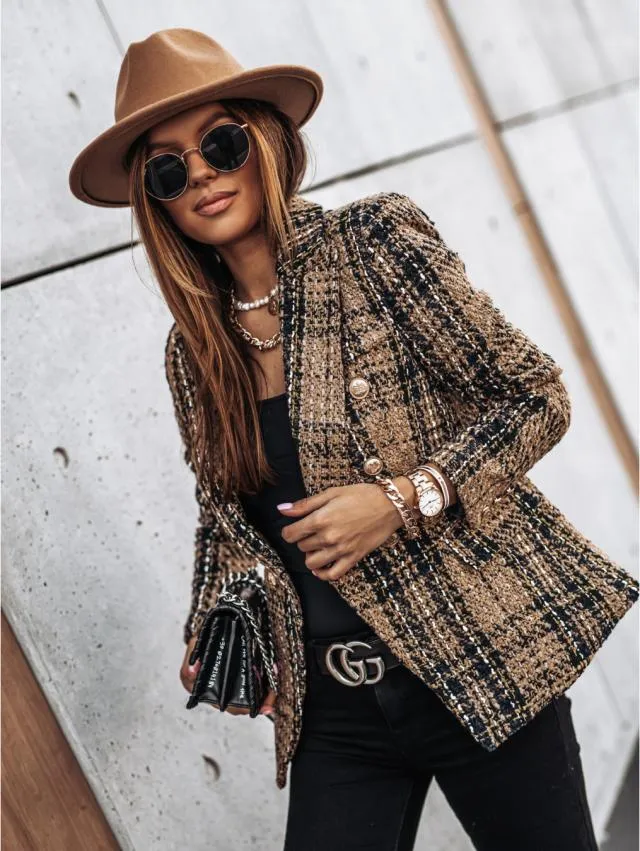 Atelier Blazer | Stilvoller Blazer mit langen Ärmeln und Print