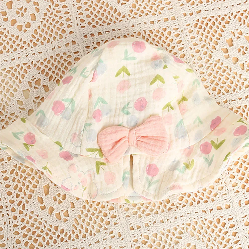 Baby Girls Camisole Jumpsuit & Hat