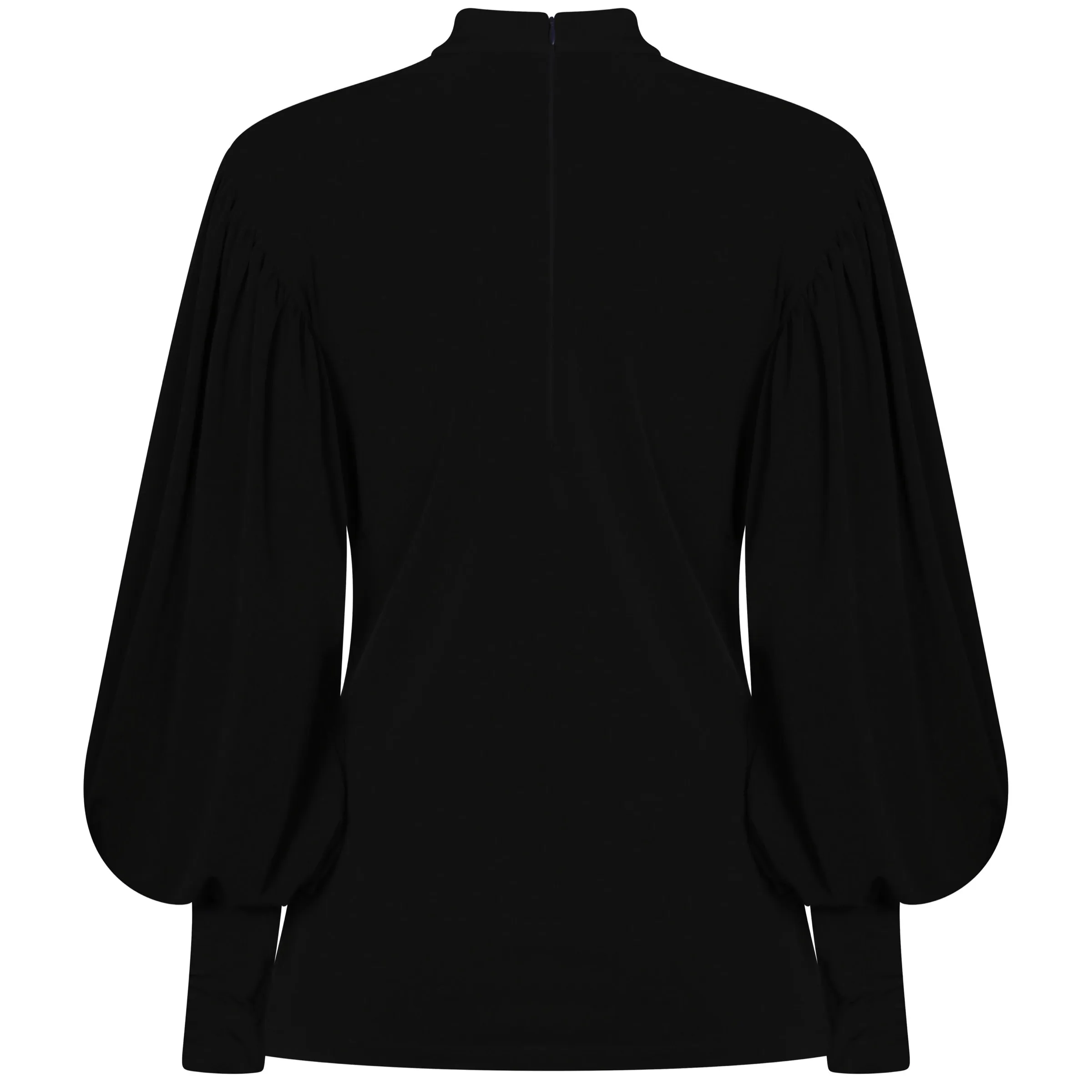 Balloon Sleeve Top Black