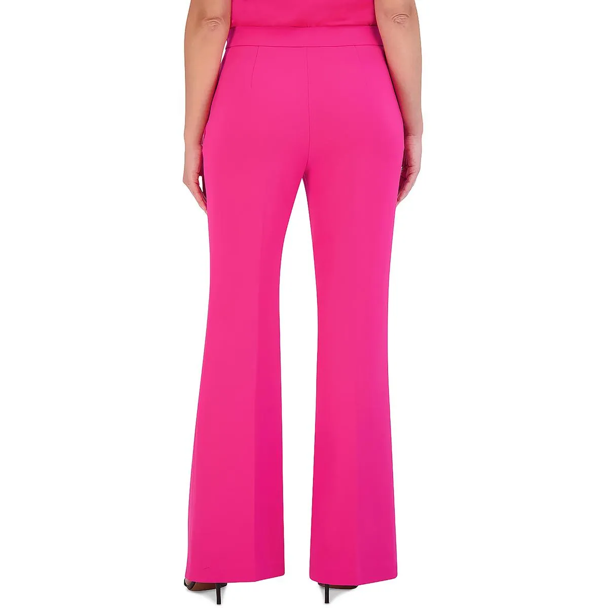 BCBGMAXAZRIA Womens High Waist Pocket Flared Pants