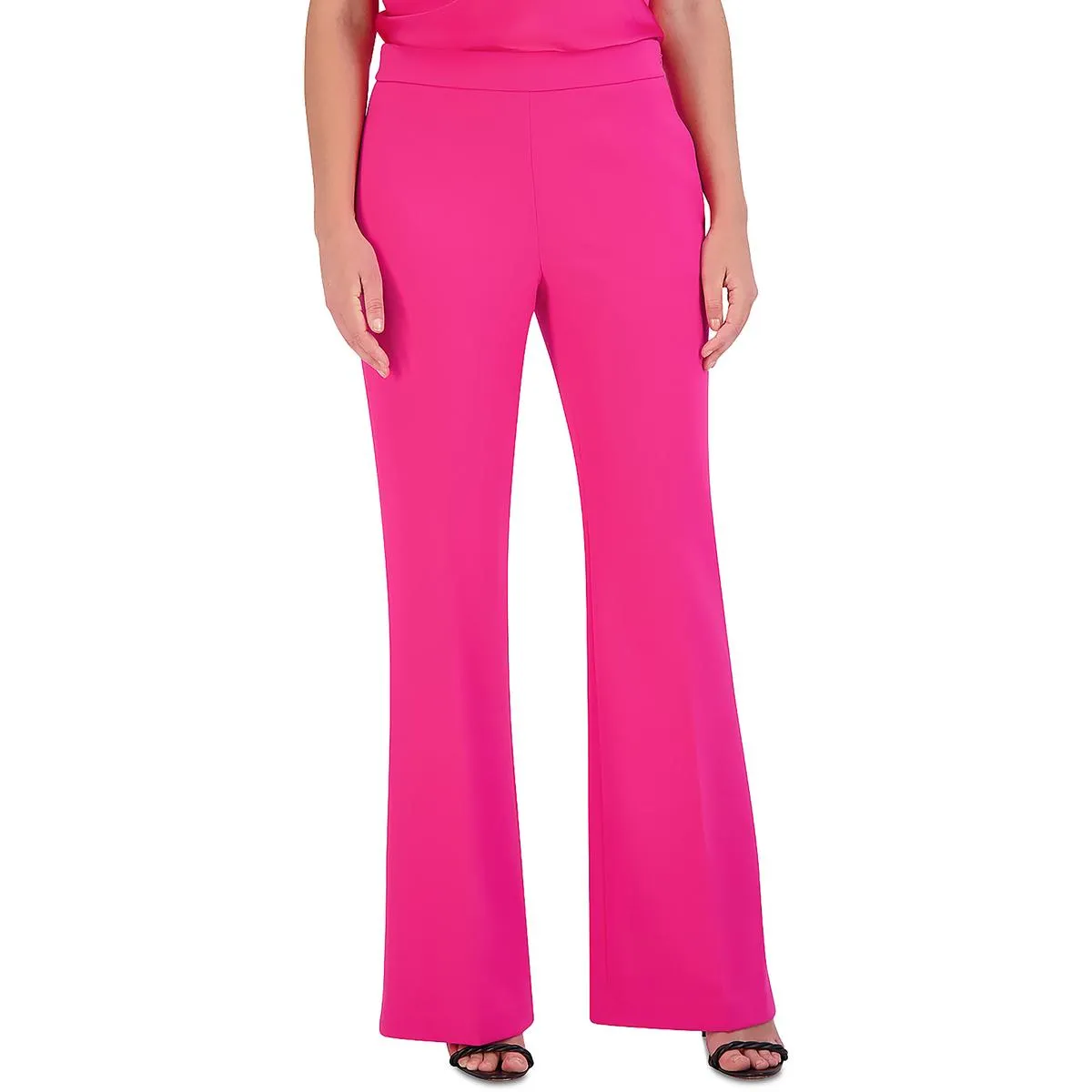 BCBGMAXAZRIA Womens High Waist Pocket Flared Pants