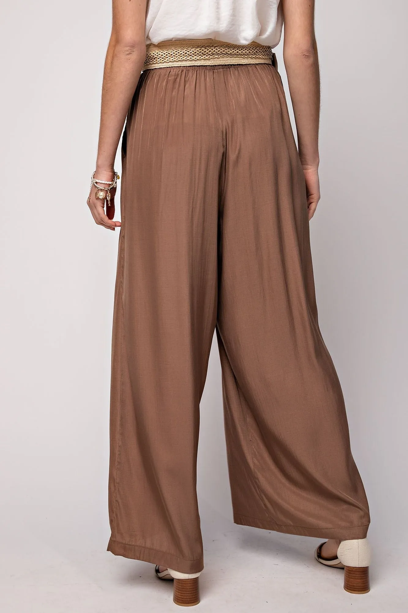 Becca High Waist Satin Pants