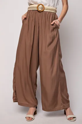 Becca High Waist Satin Pants