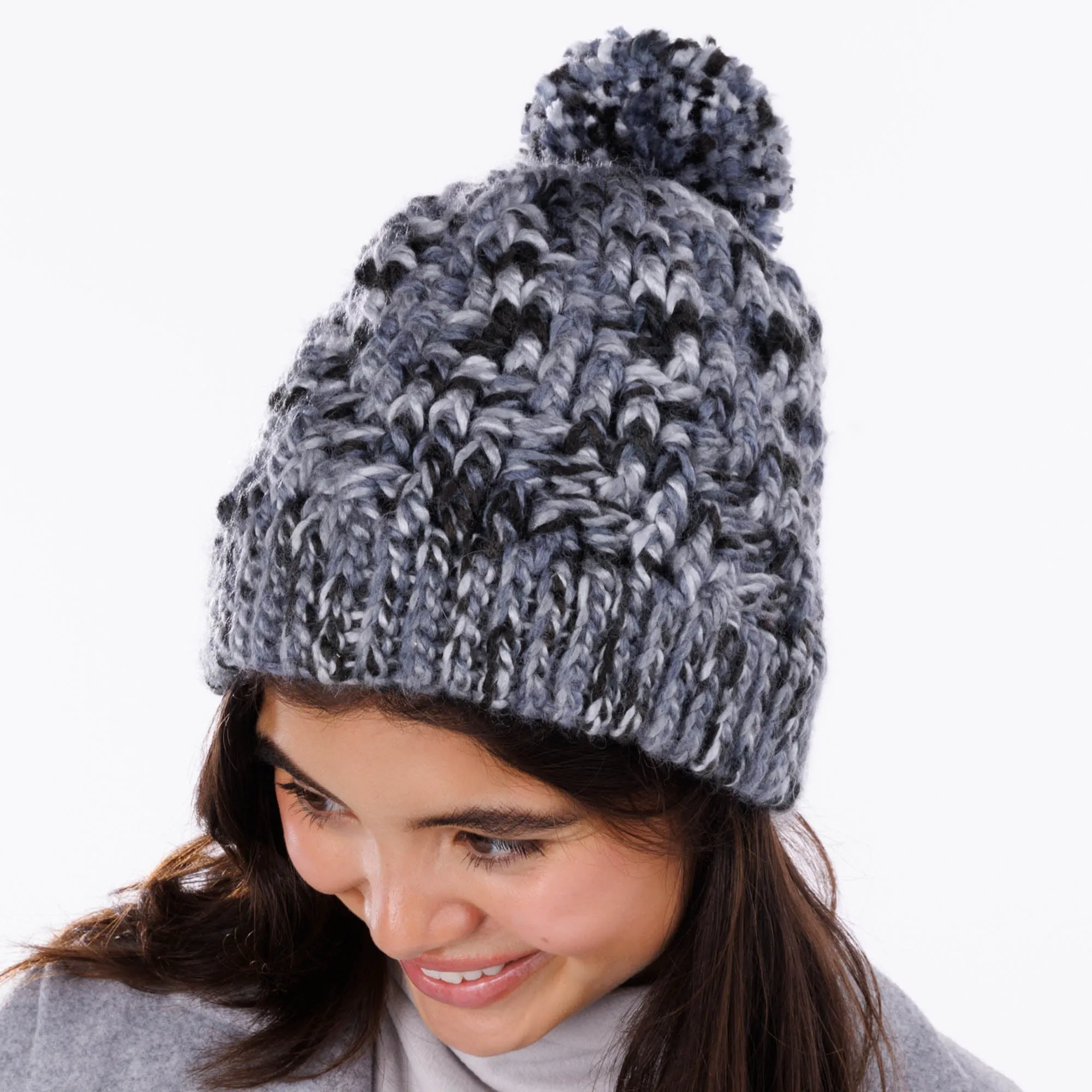 Bernat Spark Stepping Spiral Crochet Hat