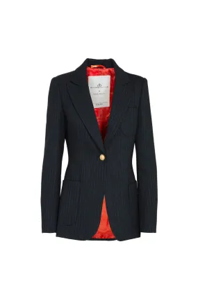 BLAZER RAYAS DIPLOMÁTICA NEGRO