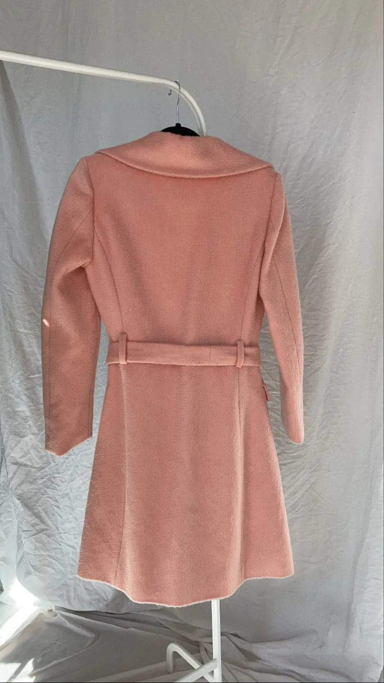 Boutique Moshino Pink Wool-Blend Coat