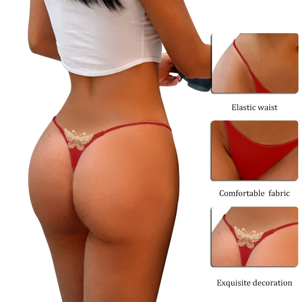 Butterfly Embroidered Underwear