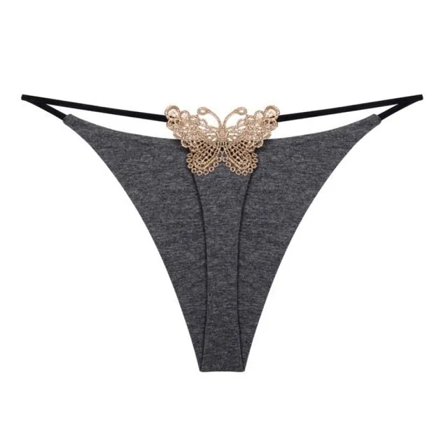 Butterfly Embroidered Underwear