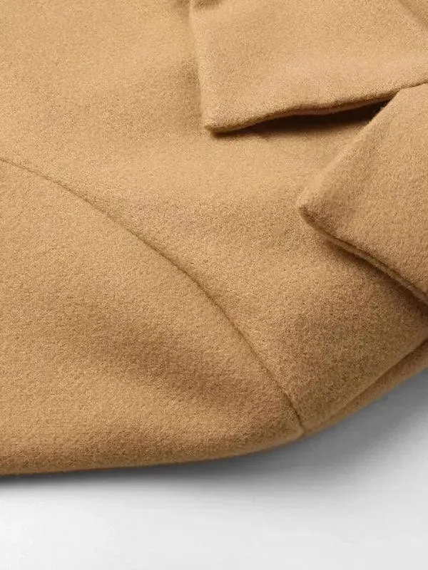 Casual Belted Women Wrap Coat