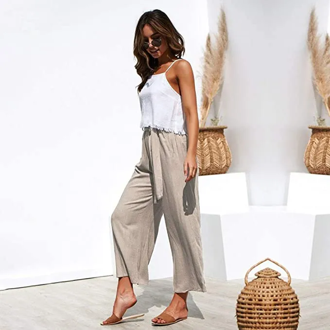 Cecilia High Waist Wide Leg Palazzo Pants