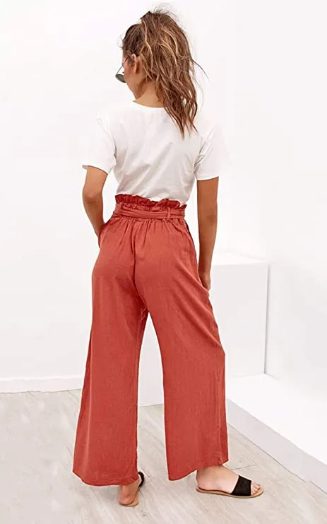 Cecilia High Waist Wide Leg Palazzo Pants