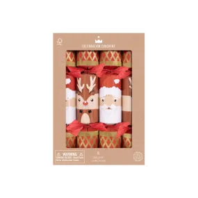 Celebration Crackers Deluxe Santa & Reindeer Christmas Crackers 30cm (Set of 8)