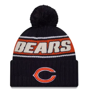 Chicago Bears NFL 2024 New Era Sideline Cuffed Knit Pom Beanie