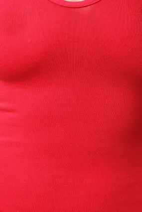 Choker Mock Neck Sleeveless Midi Dress