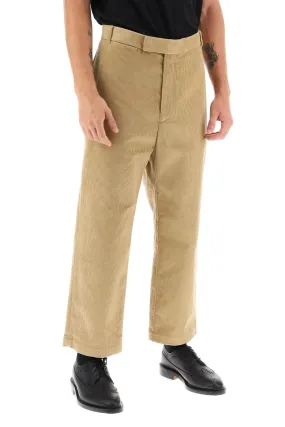 cropped pants in corduroy