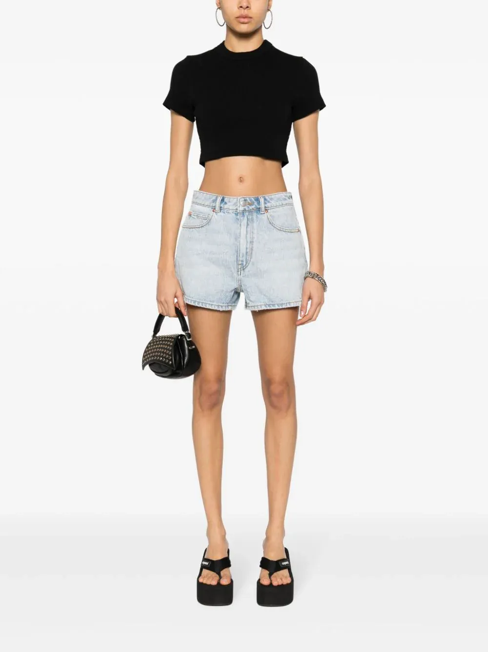 Cropped Short Sleeve Top