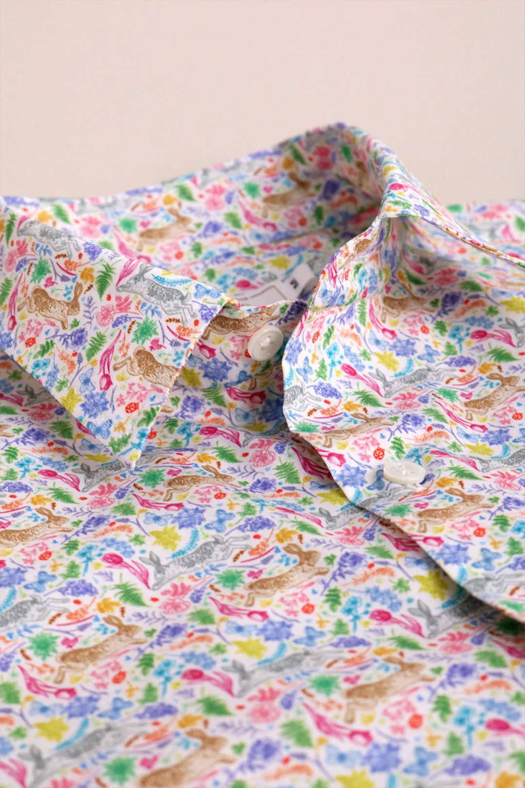 Dancing in Flowerbed Short Sleeves Shirt