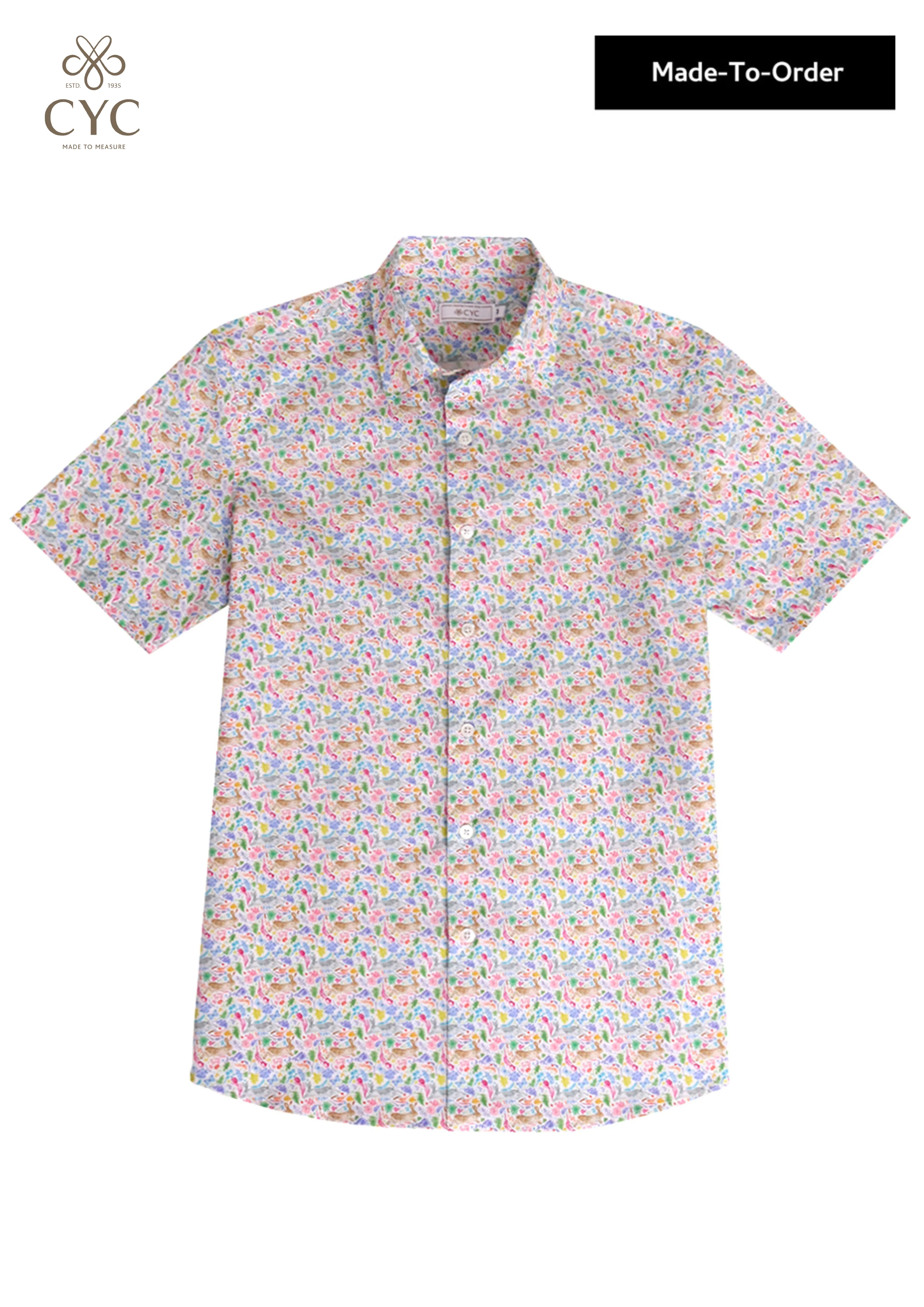 Dancing in Flowerbed Short Sleeves Shirt