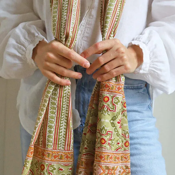 Delhi Block Printed Scarf,