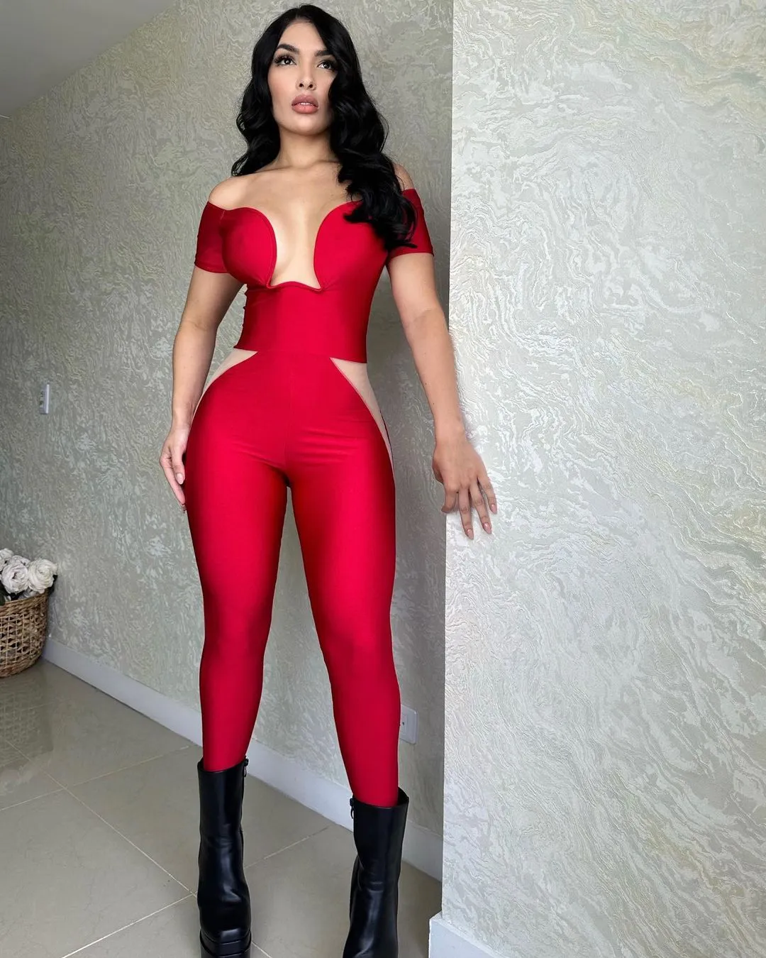 Dicke Lycra Einheitsgrößen-Jumpsuit