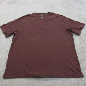 Duluth Trading Mens Crew Neck T Shirt Short Sleeve 100% Cotton Brown Size 2XL
