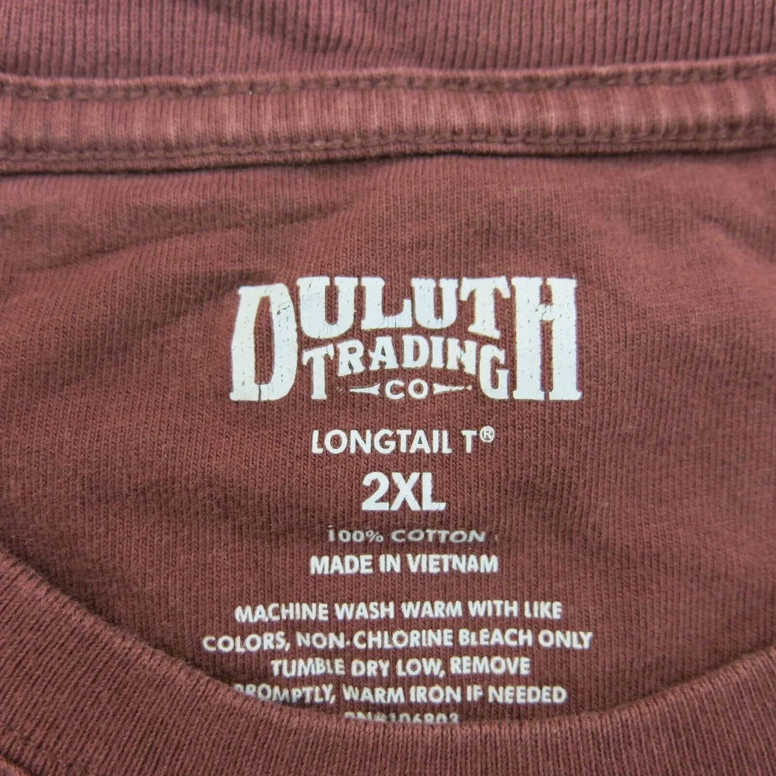 Duluth Trading Mens Crew Neck T Shirt Short Sleeve 100% Cotton Brown Size 2XL