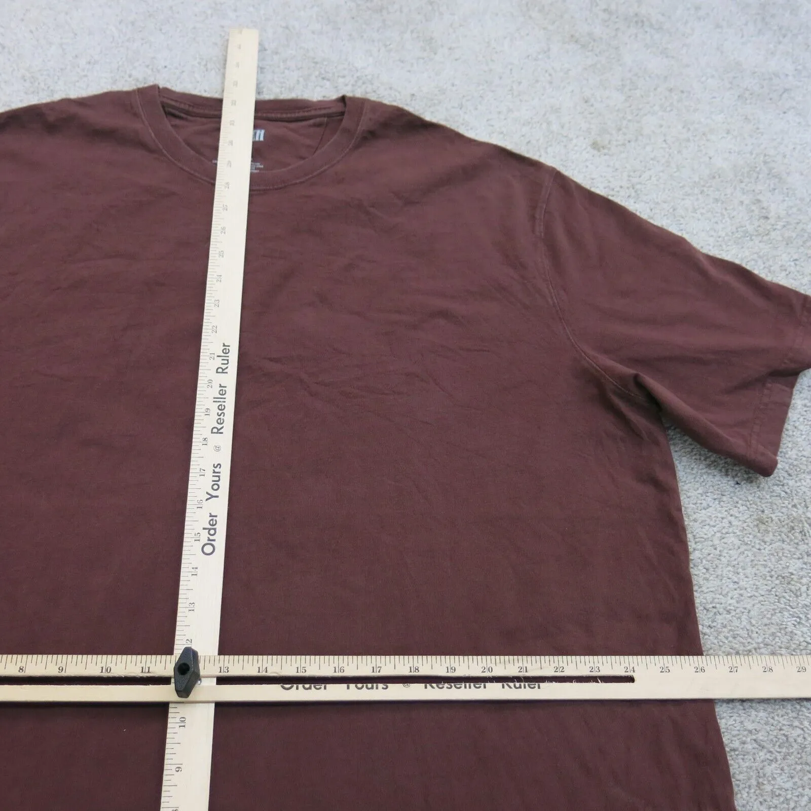 Duluth Trading Mens Crew Neck T Shirt Short Sleeve 100% Cotton Brown Size 2XL