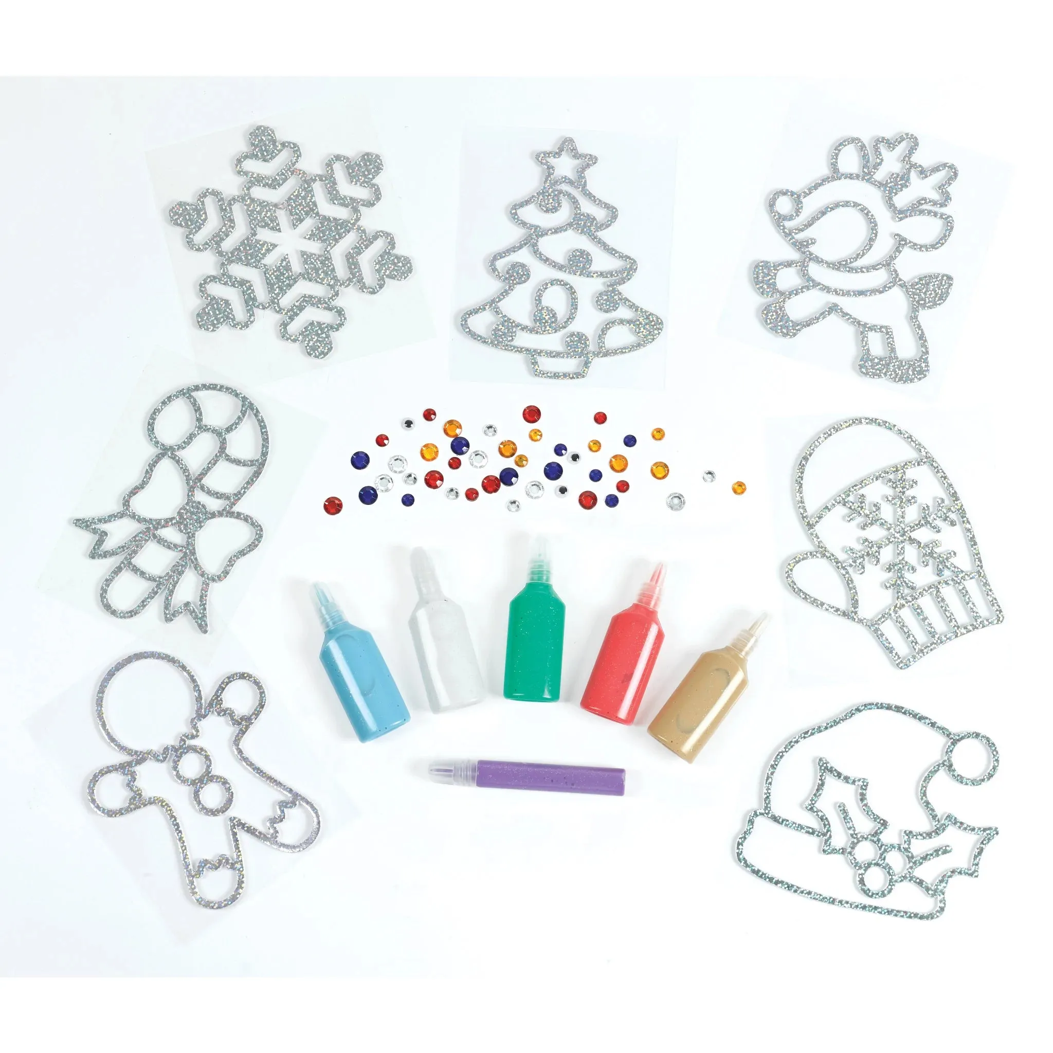 Easy Sparkle Holiday Window Art