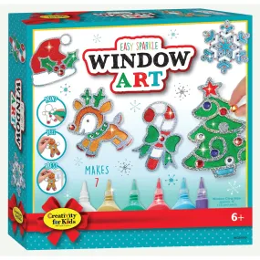Easy Sparkle Holiday Window Art