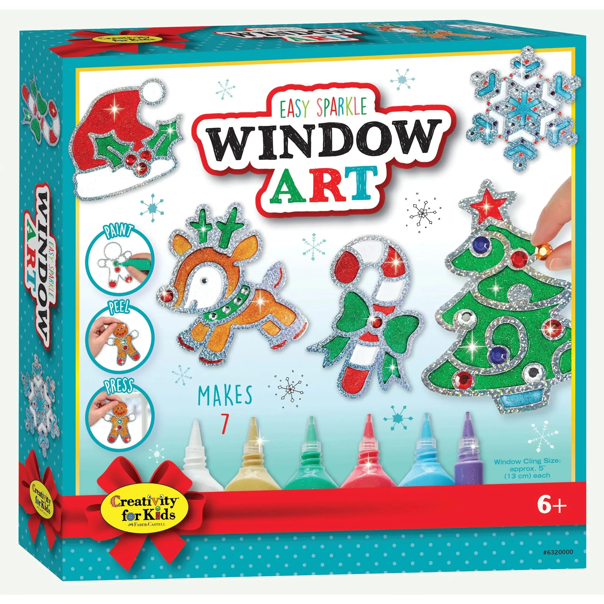 Easy Sparkle Holiday Window Art