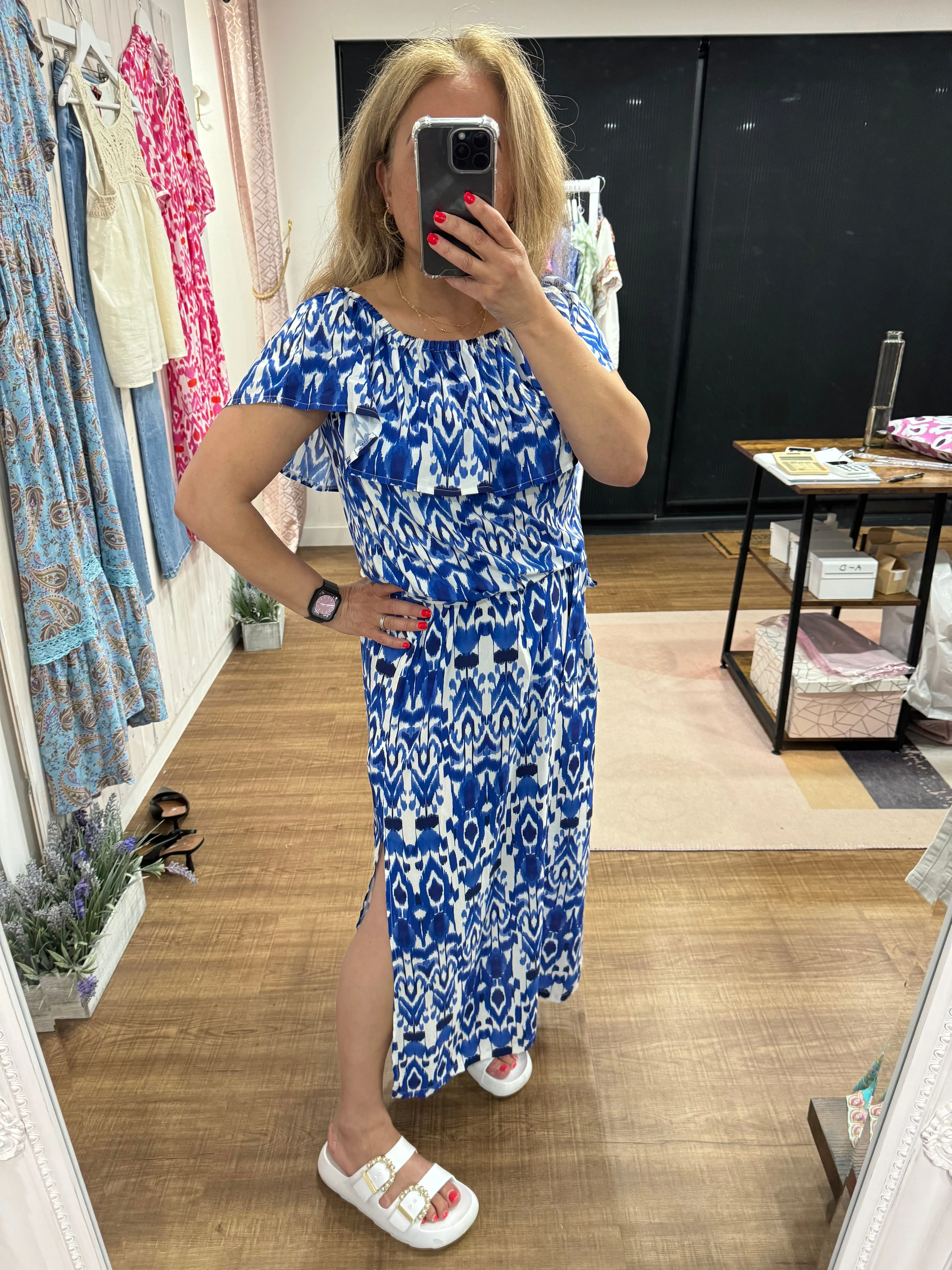 Elena Dress - 2 Colours - New Season - Ema Blues