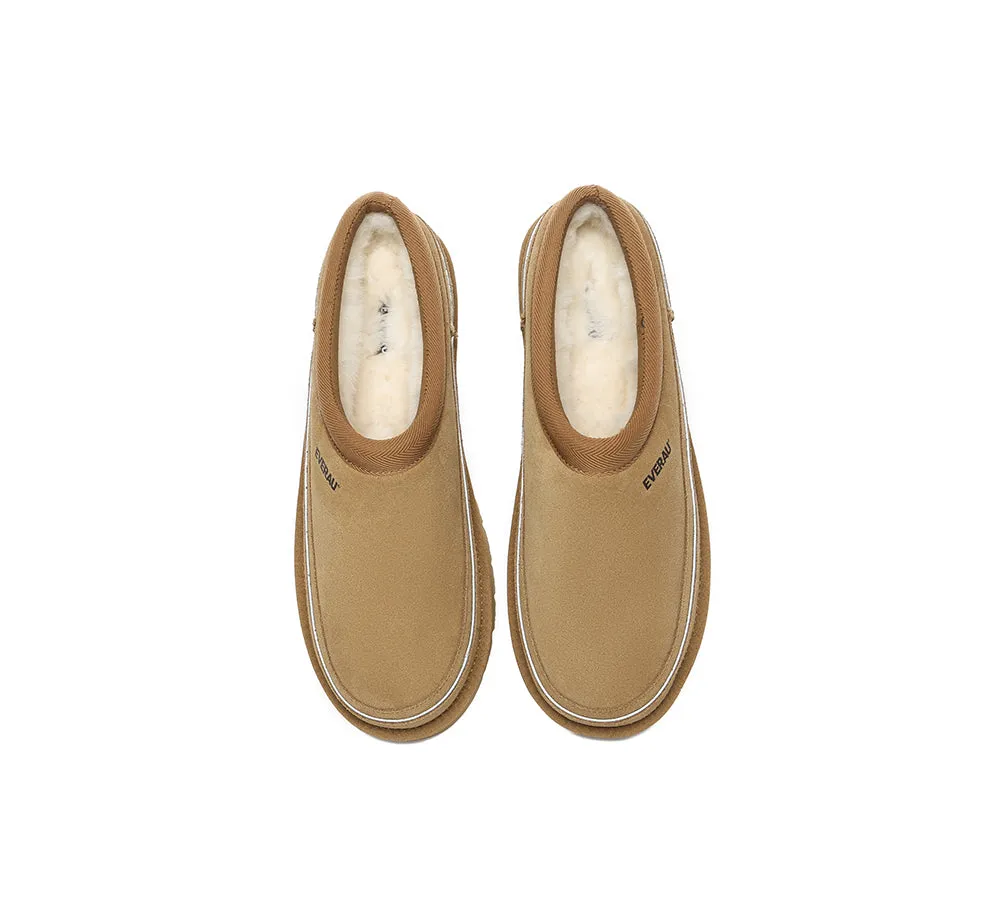 EVERAU® UGG Men Sheepskin Wool Casual Slippers Skaftafell