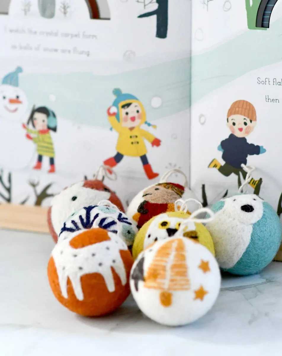Felt Bauble Christmas Ornament - Tara Treasures