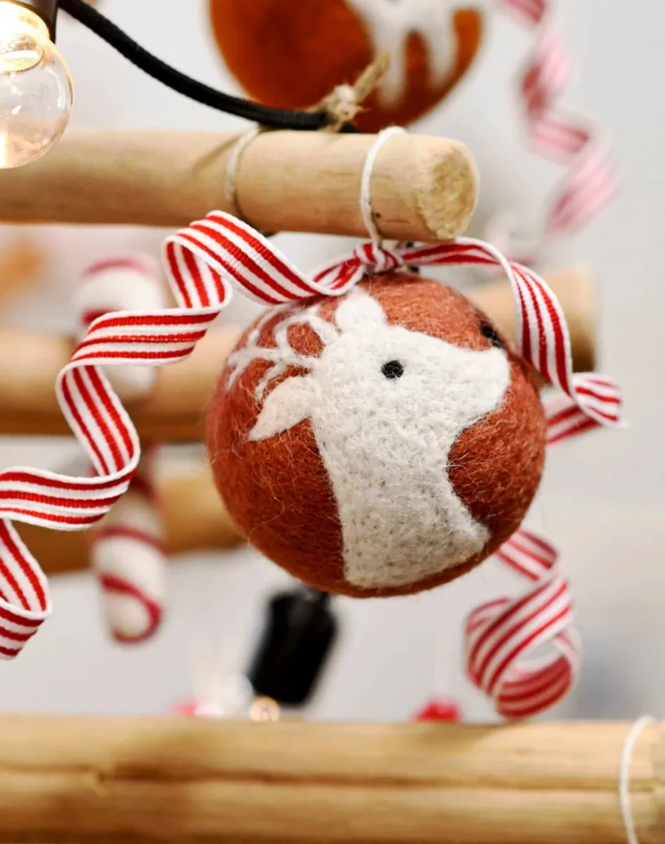 Felt Bauble Christmas Ornament - Tara Treasures
