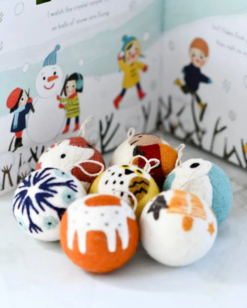Felt Bauble Christmas Ornament - Tara Treasures