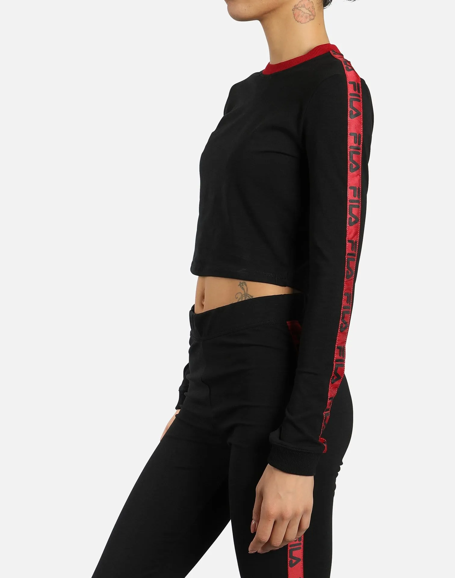 Fila MIA LONG SLEEVE CROP TOP