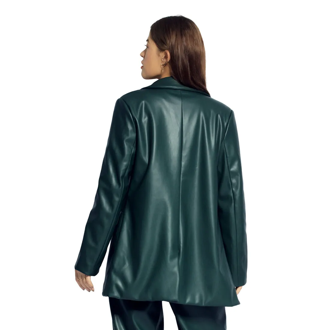 Green Ladies Oversized Blazer