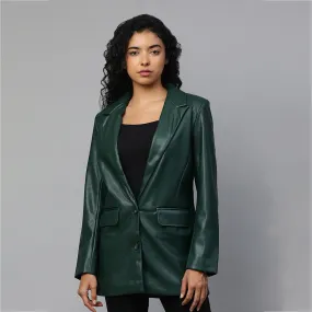 Green Ladies Oversized Blazer